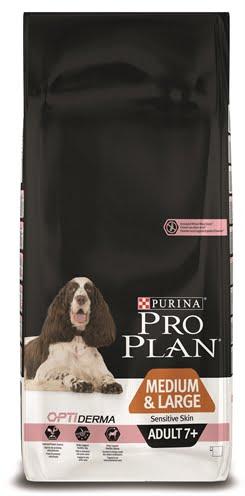 Pro plan dog adult medium / large 7+ sensitive skin