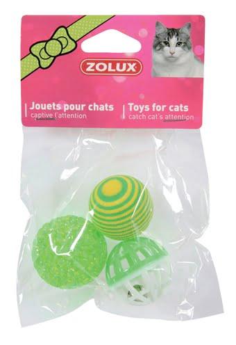 Zolux kattenspeelgoed ballen groen