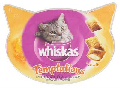 Whiskas snack temptations kip/kaas