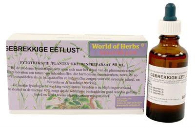 World of herbs fytotherapie gebrekkige eetlust