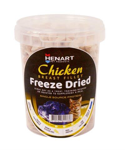 Henart freeze dried chickenbreast fillet