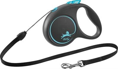Flexi rollijn black design cord blauw