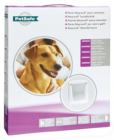 Petsafe hondenluikje medium wit / transparant