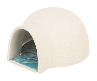 Trixie hamster iglo met koelplaat keramiek wit