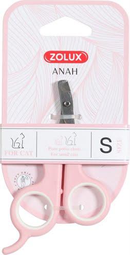 Zolux anah nagelschaar roze / wit
