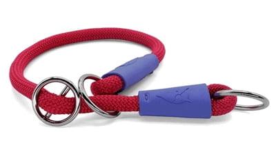 Morso half slip halsband hond regular rope gerecycled red velvet rood (55X1 CM)