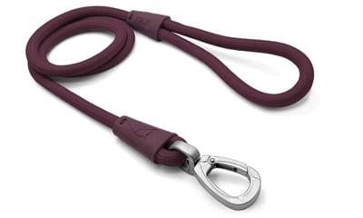 Morso hondenriem soft rope gerecycled plum paars (120X1 CM)