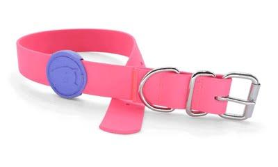 Morso halsband hond waterproof gerecycled passion pink roze (47-55X2,5 CM)