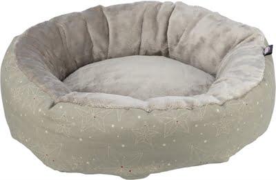 Trixie xmas hondenmand luciano rond beige / goud (50X50 CM)