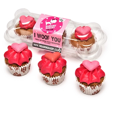 BARKING BAKERY - HONDEN MUFFINS - TRIO MINI WOOFIN I WOOF YOU